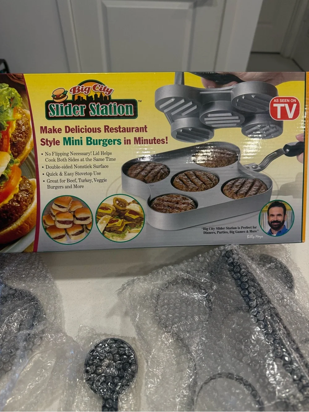 As Seen On TV Slider Station Mini Burger Maker - Black and Silver